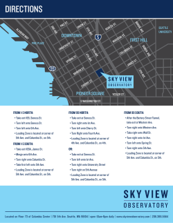DIRECTIONS - Sky View Observatory