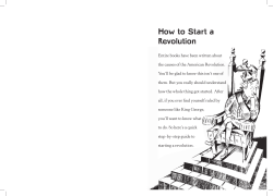 How to Start a Revolution