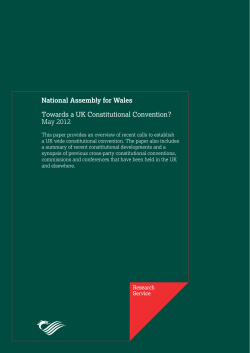 Towards a UK Constitutional Convention?