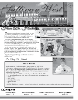 Newsletter - Sullivan West Central School District