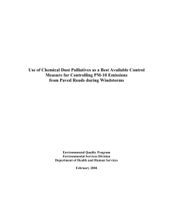 Chemical Dust Palliatives 0.3MB
