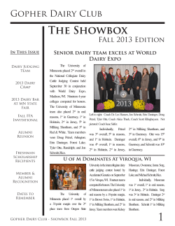 The Showbox 1 - Gopher Dairy Club