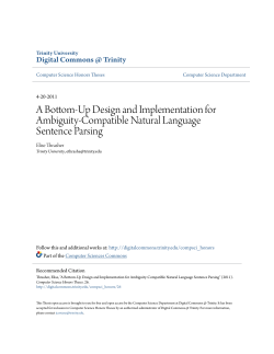 A Bottom-Up Design and Implementation for Ambiguity