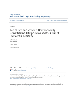 Taking Text and Structure Really Seriously: Constitutional