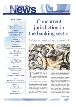 Concurrent jurisdiction in the banking sector
