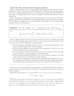 Divergence Theorem in 2 Dimensions