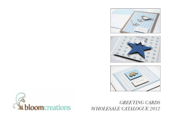 Bloom Greeting Cards Wholesale Catalogue 2012