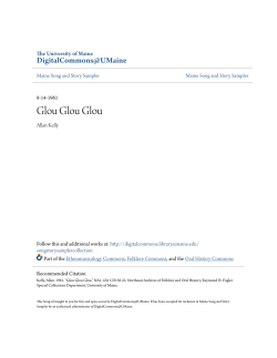 Glou Glou Glou - Digital Commons @ UMaine