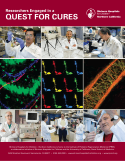 Quest for Cures - Shriners Hospitals for Children