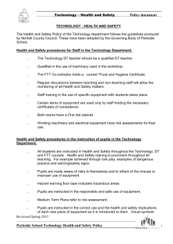 technology - health and safety