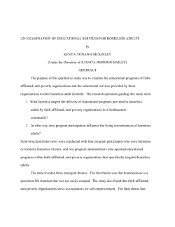 AN EXAMINATION OF EDUCATIONAL SERVICES FOR