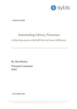 Automating Library Processes