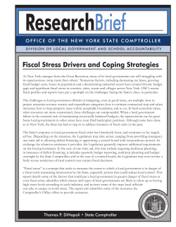 Fiscal Stress Drivers and Coping Strategies
