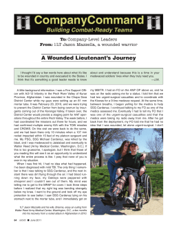 A Wounded Lieutenant`s Journey