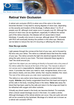 Retinal Vein Occlusion