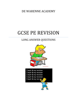 Revision Booklet