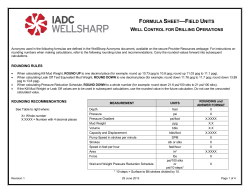 formulas sheet field units