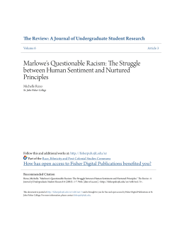 Marlowe`s Questionable Racism