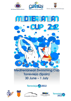 Mediterranean Swimming Cup Torrevieja (Spain) 30 June &ndash; 1 July