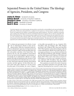 Separated Powers in the United States