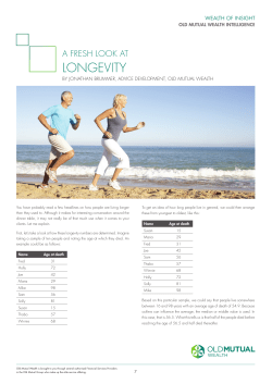 longevity - Old Mutual Wealth