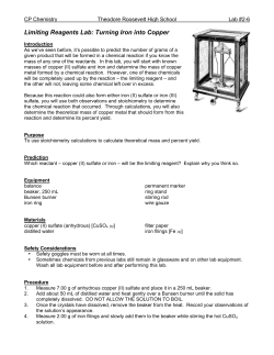 2-6 Limiting Reagents Lab fy11