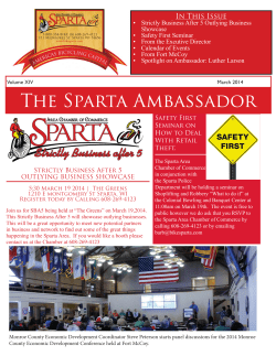 To and view the Sparta Ambassador please click here.