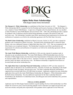 DKG Scholarship Application - 2015.pages