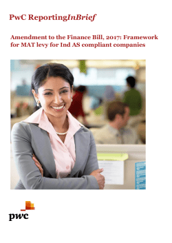 PwC ReportingInBrief MAT - Amendment