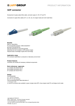 PRODUCT INFORMATION GOF connector - Products
