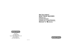 Star Trac Instinct&trade; BICEP TRICEP MACHINES
