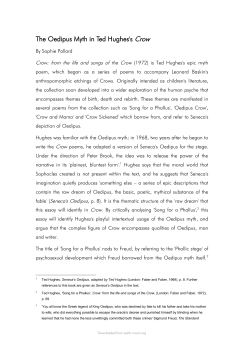 Pollard Oedipus Crow - Information about Ted Hughes