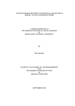 the relationship between the individual and nature in