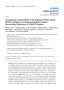 Assessing the Transferability of the Regional Climate Model REMO