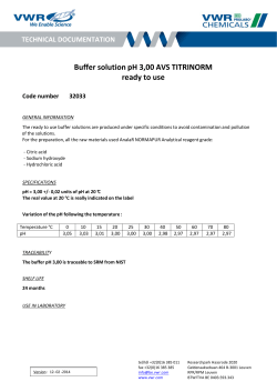 Buffer solution pH 3,00 AVS TITRINORM ready to use