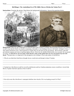 Bell Ringer: The Antebellum Era