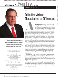 Collective Mixture Characterized by Differences