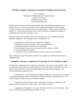 ICTCM Paper 3/15/06.cwk - Mathematics Archives WWW Server