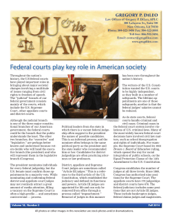 Federal courts play key role in American society