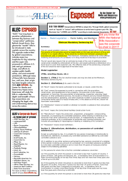 Minimum-Mandatory Sentencing Act