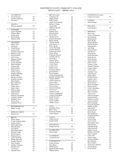 to view the complete list - Northwest State Community College
