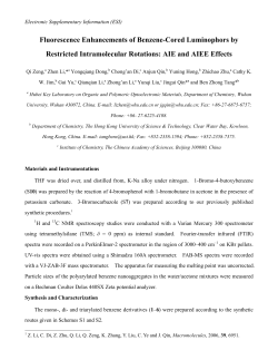 Fluorescence Enhancements of Benzene