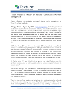 Torcon Project is 10,000 on Textura&mdash;Construction Payment