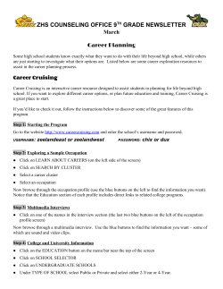 March - Zeeland High School Counseling