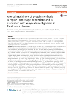 Altered machinery of protein synthesis is region