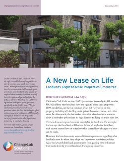 A New Lease on Life - ChangeLab Solutions
