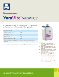 PDS - Yara US