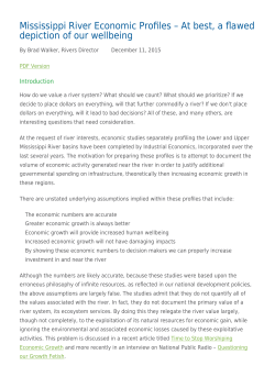 Mississippi River Economic Profiles