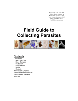 Field guide parasites - Clayton