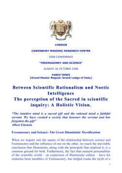 Between Scientific Rationalism and Noetic Intelligence Intelligence